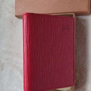Louis Vuitton Red Epi Card Holder
